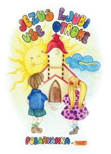 Jezus ljubi vse otroke (pobarvanka)