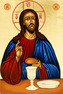 Ikona Jezus Kristus evharistija 2A