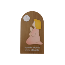 Plaketa za prvo sveto obhajilo (roza)