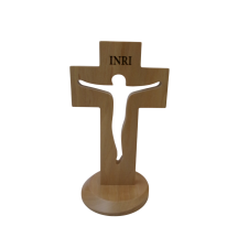 Križ stoječi z izrezanim korpusom (15 cm)