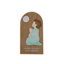 Plaketa za prvo sveto obhajilo (modra)