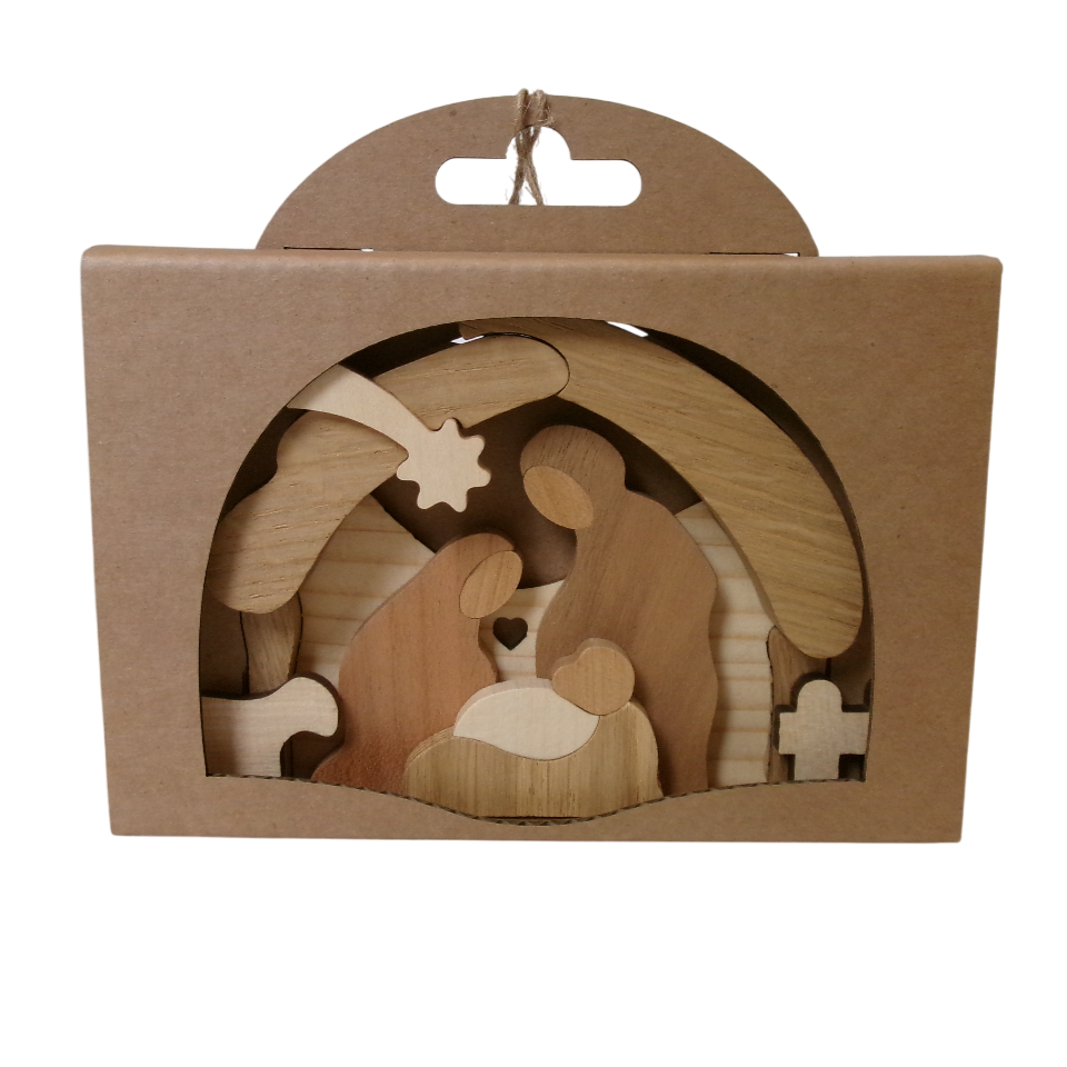 Male jaslice natur z ovčko (les) Male jaslice natur z ovčko (les)