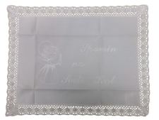 Krstni prtiček angel (bel)