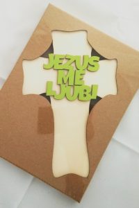 Križ Jezus me ljubi (zelen) 966 Basileus