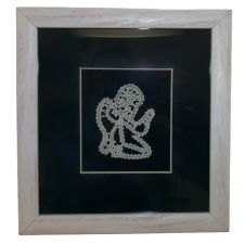 Slika angel čipka (moder)